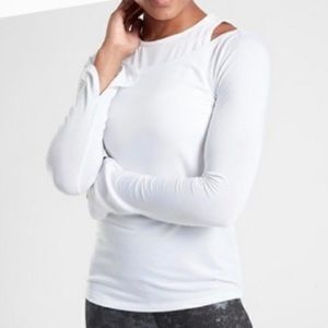 Athleta Essence Groove Top White